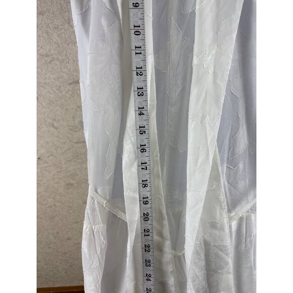 Melloday Jacquard Women's Midi Sundress Ivory Sleeveless Mock Neck Small NEW - Picture 10 of 16